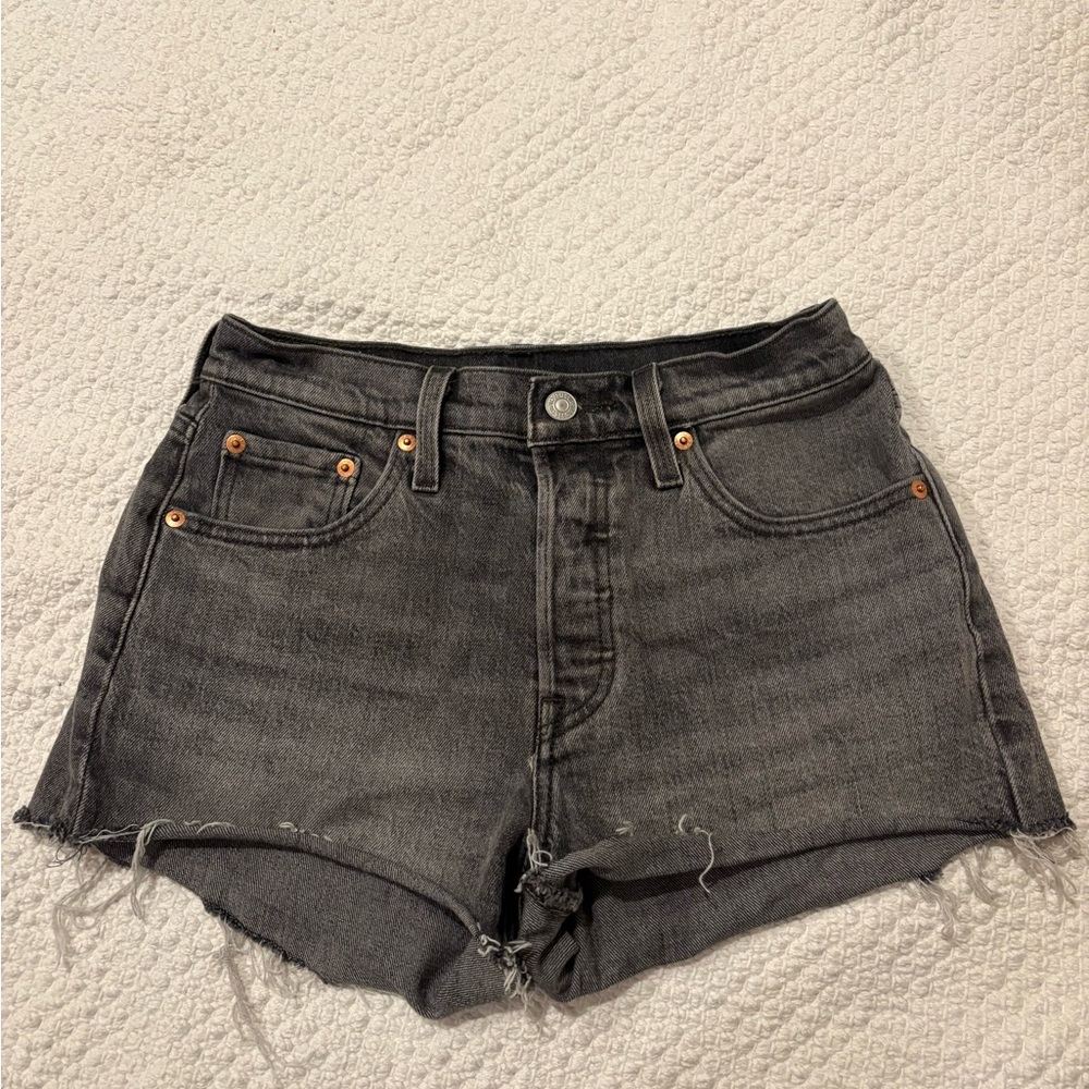 Levis Womens Washed Black Denim